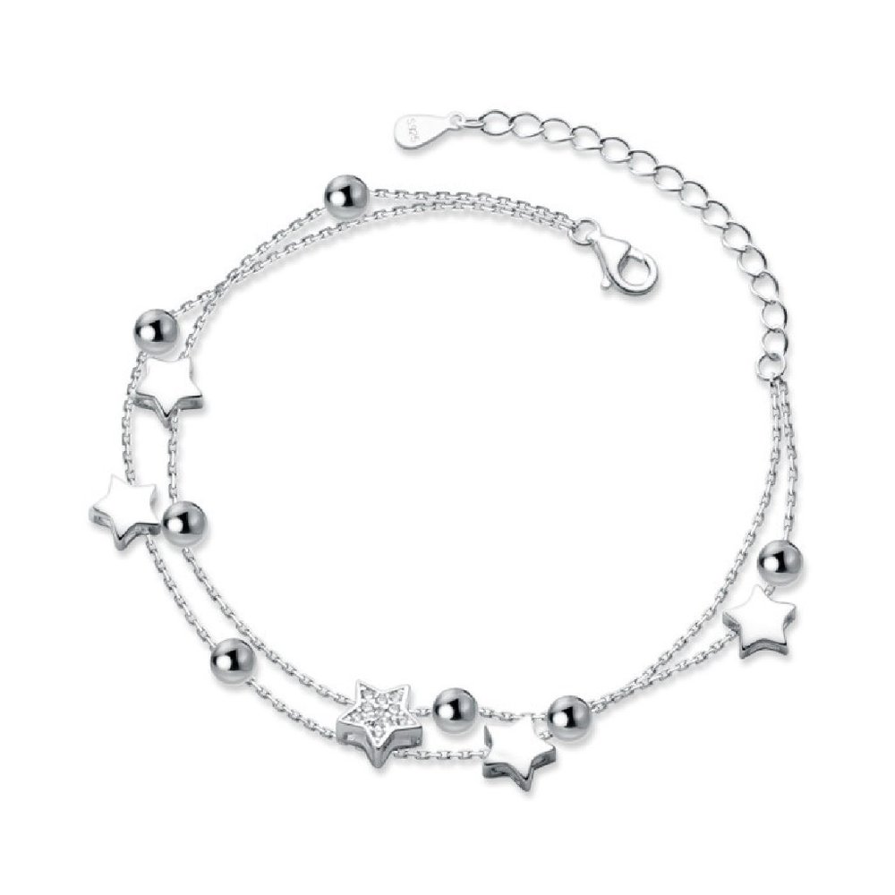 925 Sterling Silver Bracelet (Stars)